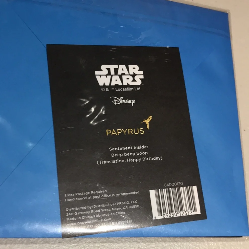 NWT Disney Star Wars Greeting Cards Bundle of 3